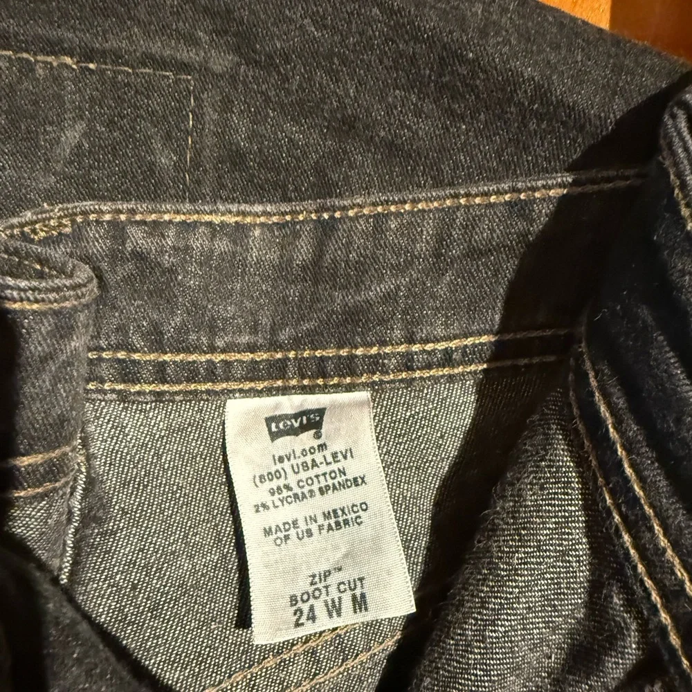 Levi's Black Denim Jacket and Jean set plus size 3x - Picture 6 of 7